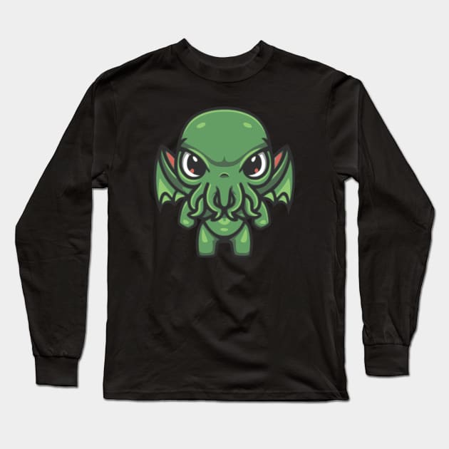 Chibi Cthulhu #2 Long Sleeve T-Shirt by InfinityTone